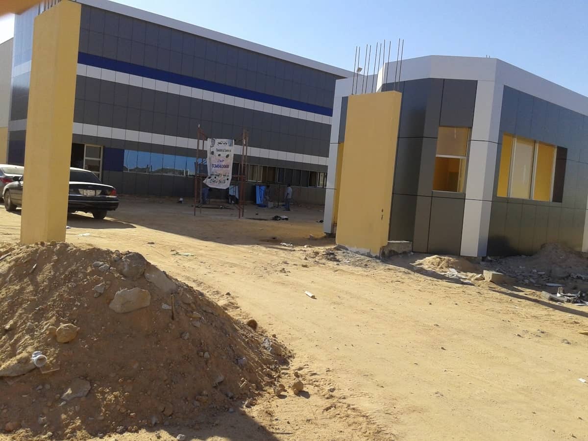 Factory and Depository External facade works - Rawaj Alitaqan Consturcion Company in KSA