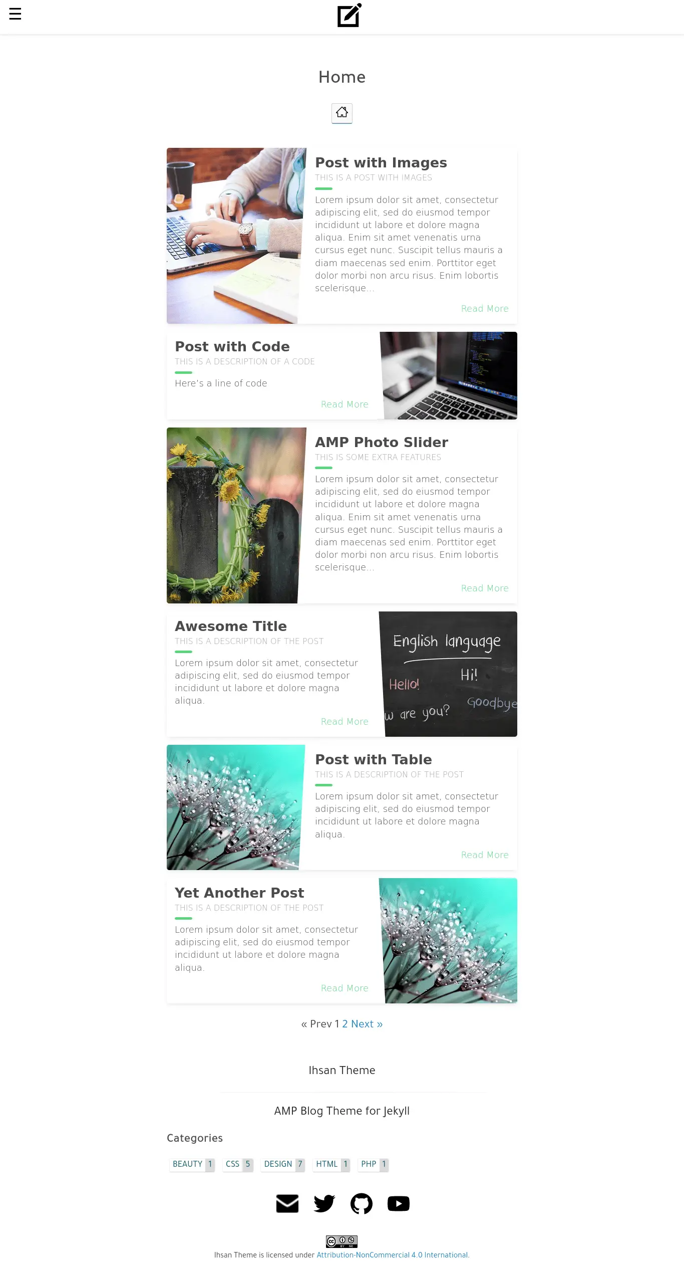 Blog Theme